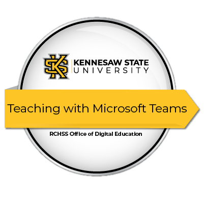 Teaching with Microsoft Teams presented by the RCHSS Office of Digital Edu, Souvenir.